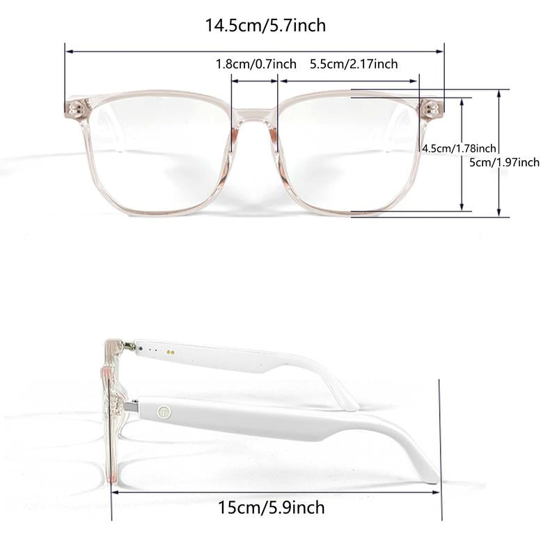 Smart Glasses, Multifunctional Anti-Blue Light Glasses, Touch Control Wireless Glasses, Bluetooth-Compatible Smart Glasses for Men & Women, Electronic Gadgets