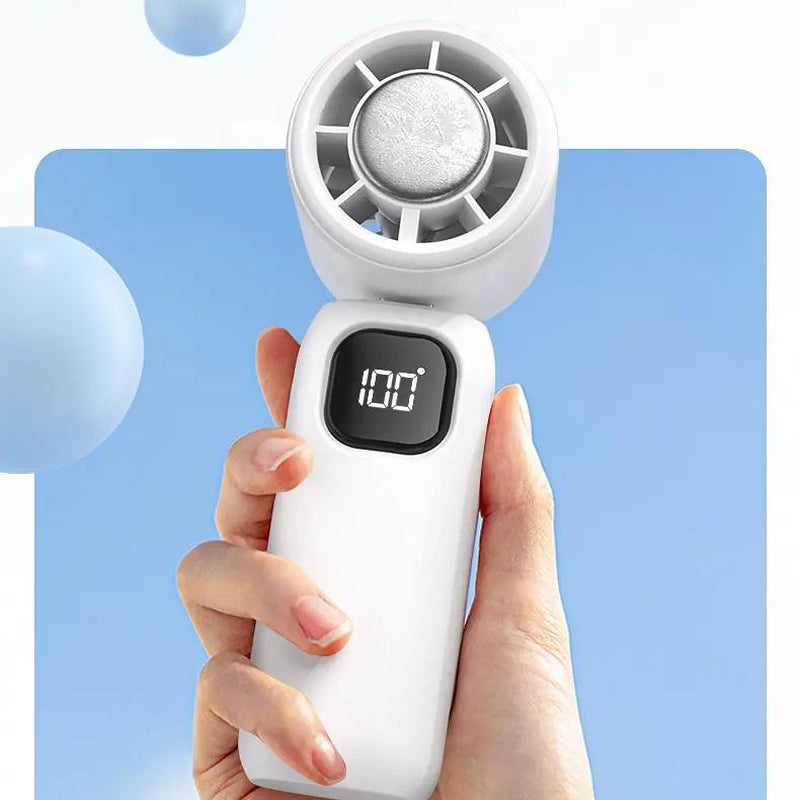 3 in 1 Mini Handheld Cooling Fan, 199 Speed Wind Power & Ice Cooling Function, Small Foldable 3-IN-1 Neck/Desk/Hand Fan, Pocket Design for Travel/Summer/Concerts/Lash, Gifts for Girls