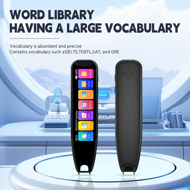 Intelligent Translation Pen 3.69 Inch Screen, Large Screen, Ultra-High Definition, Can Translate 10 Languages without Internet, Wifi Can Scan and Translate 60 Languages Online, and 17 System Languages Can Be Switched Digital Products Smart
